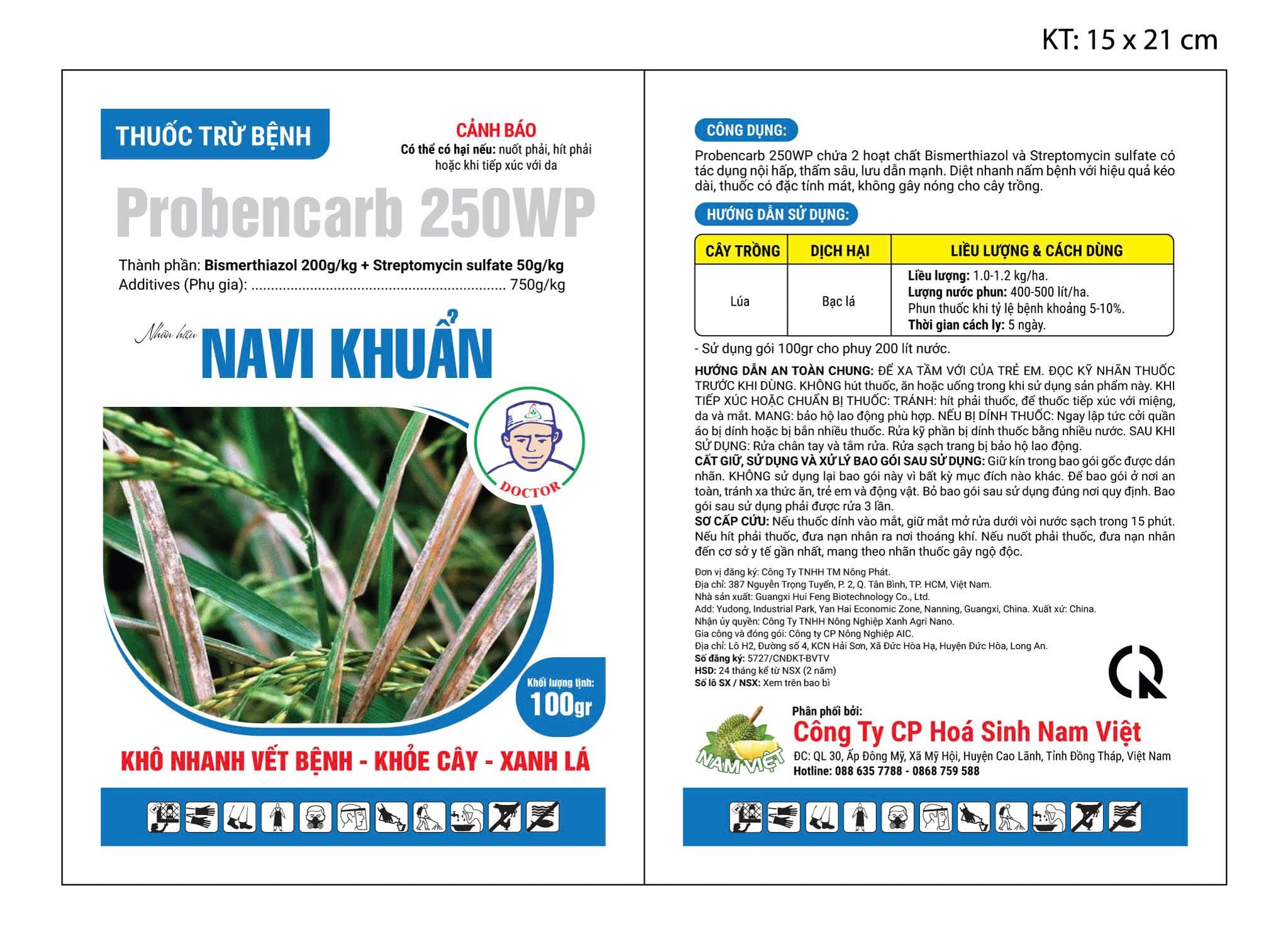 NAVI KHUẨN (PROBENCARD 250WP)- 100Gr